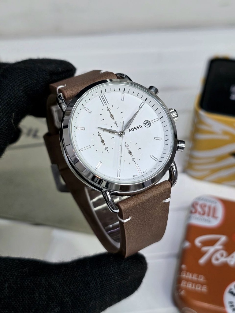 Fossil FS5402 For Men 5A Premium Collection Model - Commuter Collection Dial Size - 43mm Features follows - DESIGNED TO PERFECTION