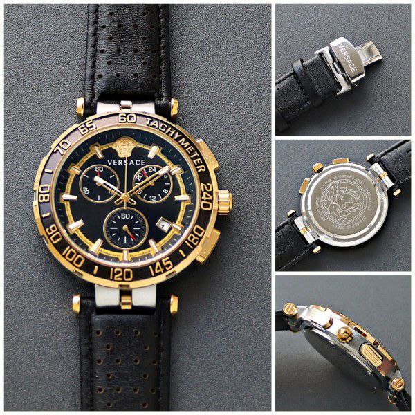  Versace For Men 7AA Premium Collection Model - Greca Chronograph Dial Size - 45mm 