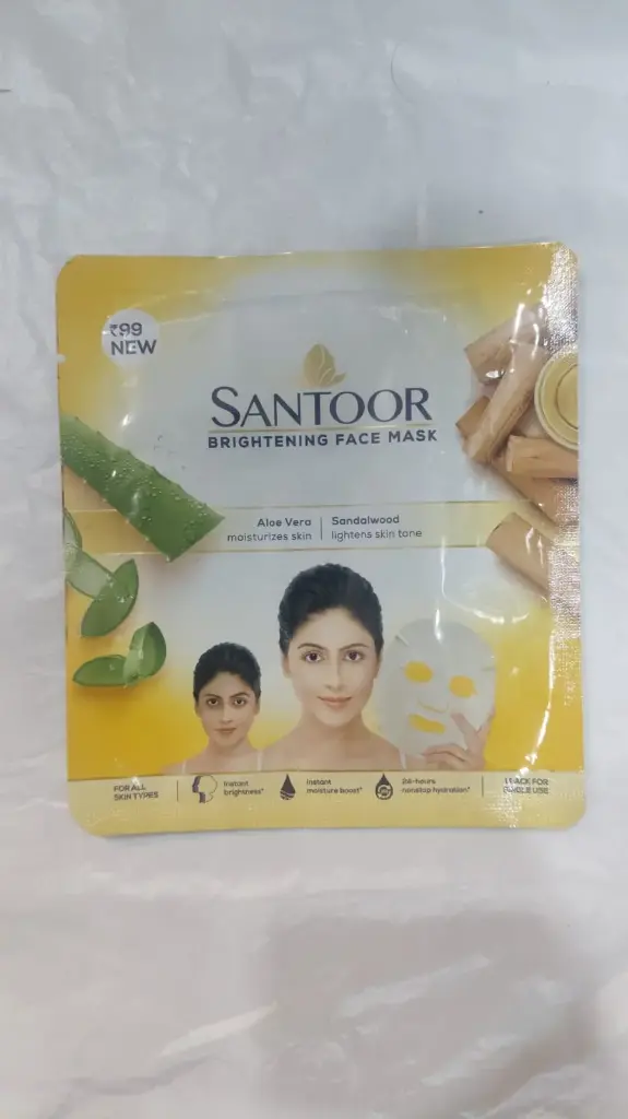 SANTOOR BRIGHTENING FACE MASK 