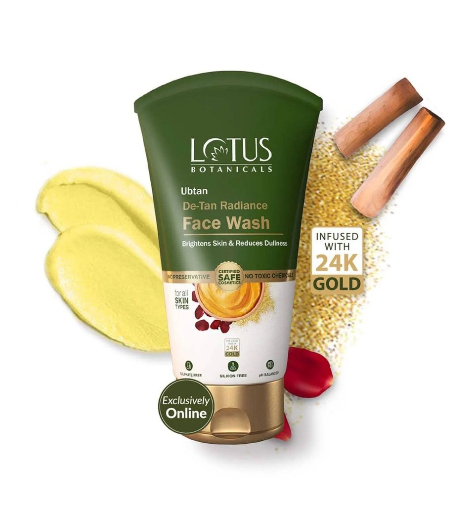 LOTUS BOTANICALS Ubtan De-Tan Radiance Face Wash