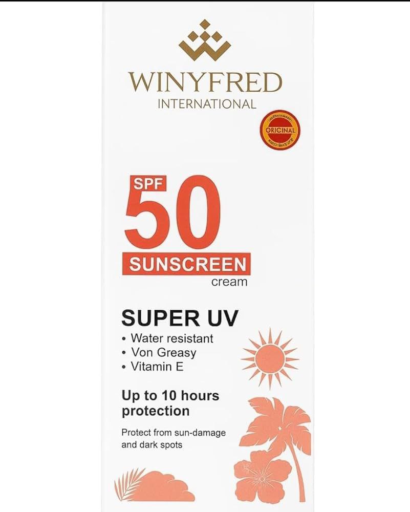 WINYFRED INTERNATIONAL KOREAN FORRRE ARCH SPF 50 SUNSCREEN cream SUPER UV