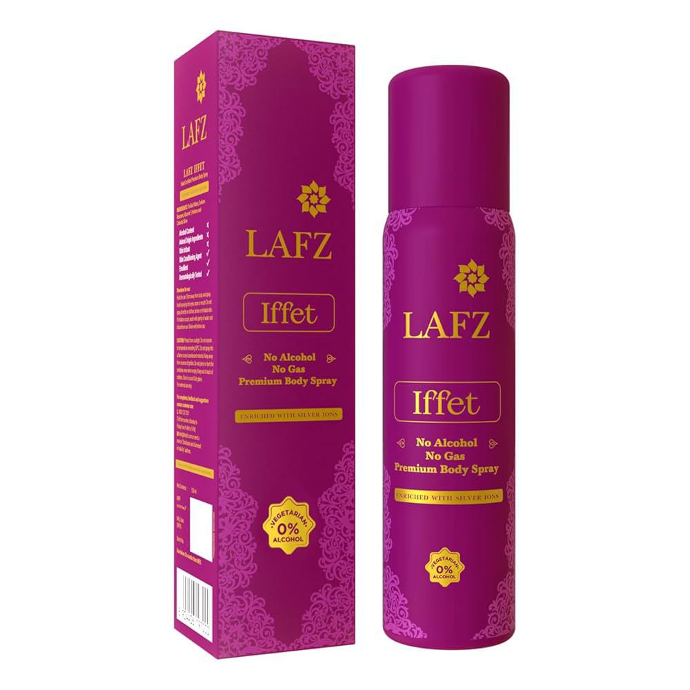 Lafz Iffet No Alcohol No Gas Premium Body Spray For Women