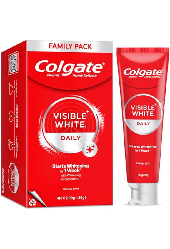 Colgate Visible White Toothpaste | Teeth Whitening Starts in 1 Week