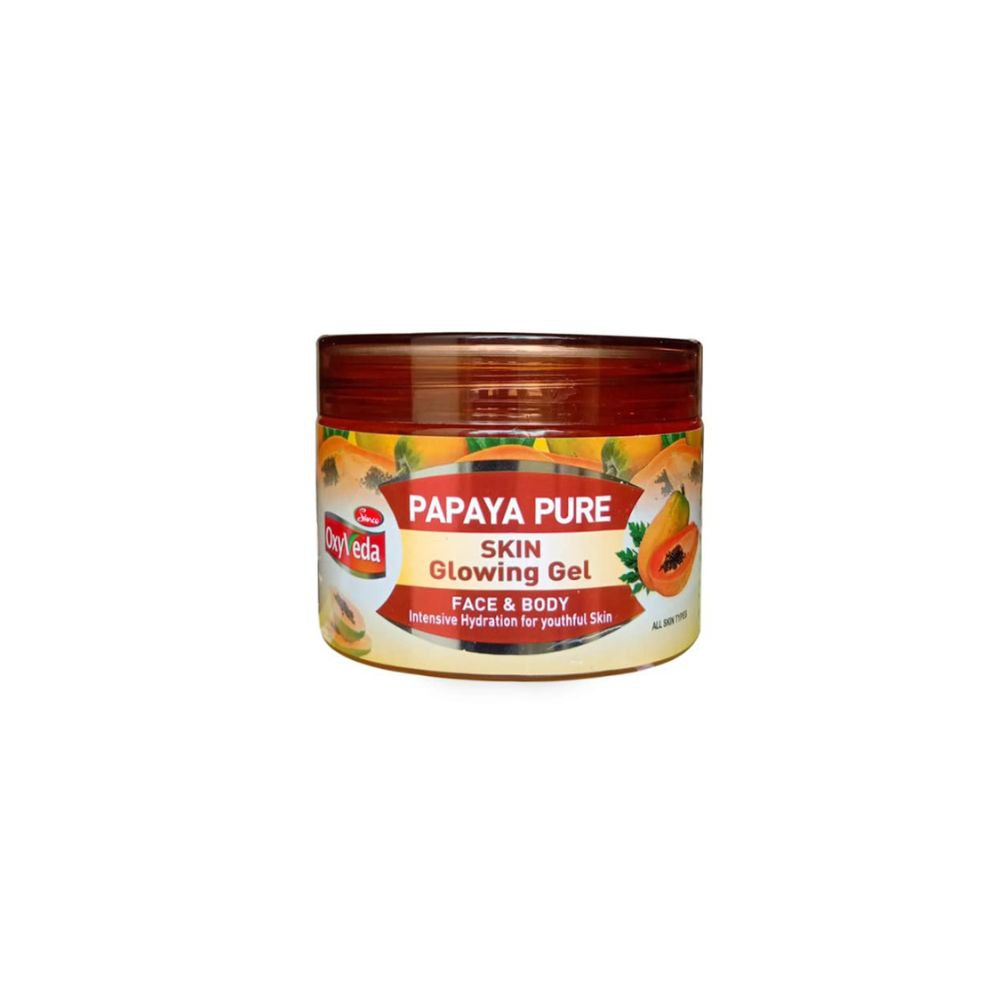 Simco Oxyveda Papaya Skin Glowing Gel for Face & Body | Provides Intensive