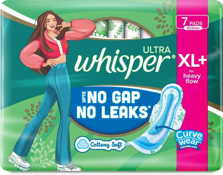 WHISPER +4 PADS FREE