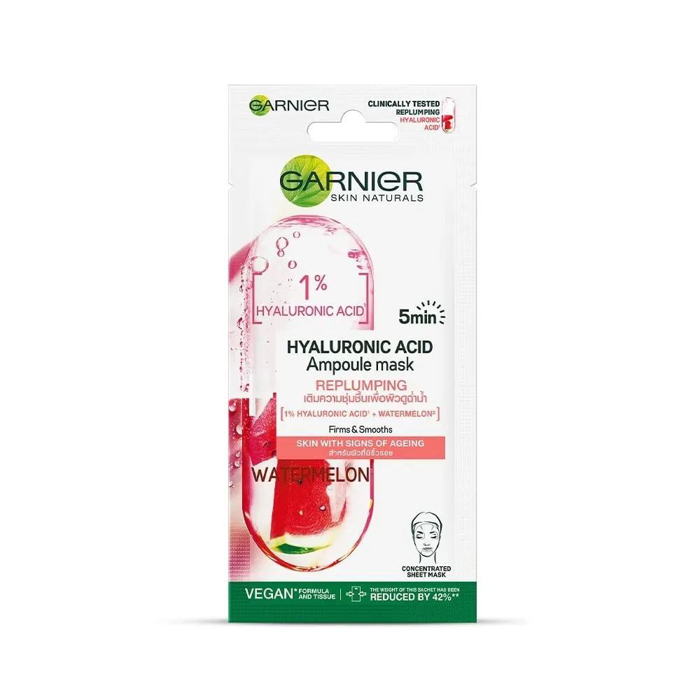 GARNIER CLINICALLY TESTED REPLUMPING HYALURONIC AGID