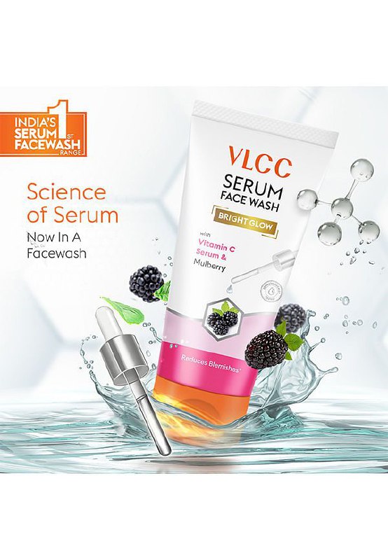 VLCC SERUM FACE WASH BRIGHT GLOW 