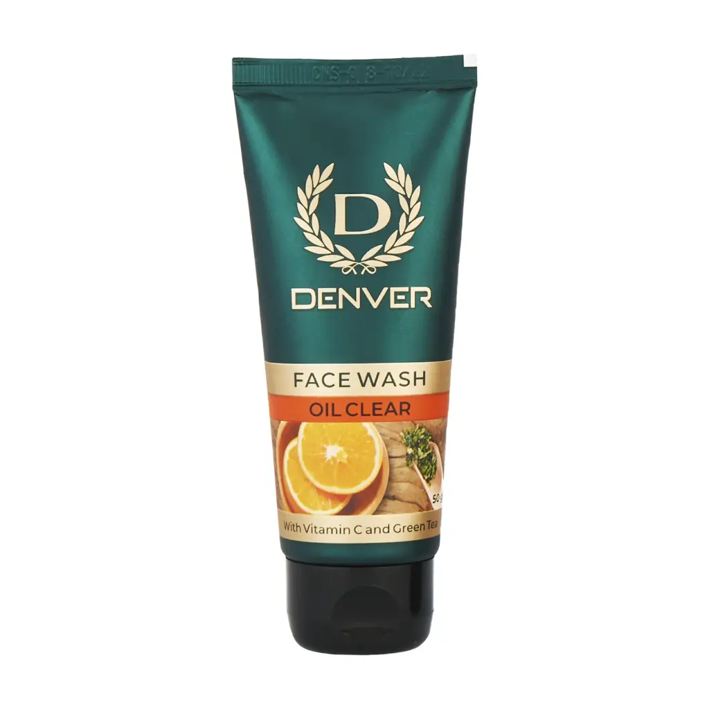 Denver Oil Clear Face Wash  With Vitamin C & Green Tea, 50 ml
