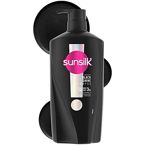 Sunsilk Radiant Black Shine Shampoo, 650 ml