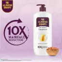 Bajaj Almond Drops Anti Hairfall Shampoo with Almond Oil & Vitamin E | For 10X Hairfall Reduction* & Soft, Shiny Hair* | Paraben Free | Ideal for Men and Women - 340ML