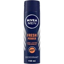 NIVEA Men Deodorant  Fresh Power  48h Long Lasting Freshness with Fresh Musk Scent  150 Ml