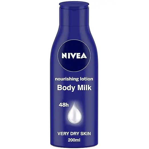 Nivea Nourishing Lotion Body Milk for 48H Moisturization, 200ml