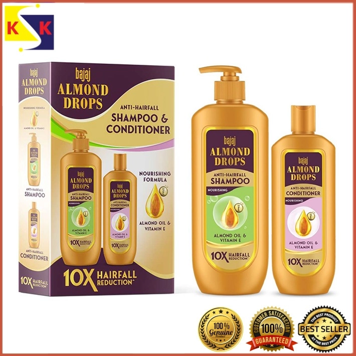 Bajaj Almond Drops Anti Hairfall Shampoo 340ML + Conditioner 175ml