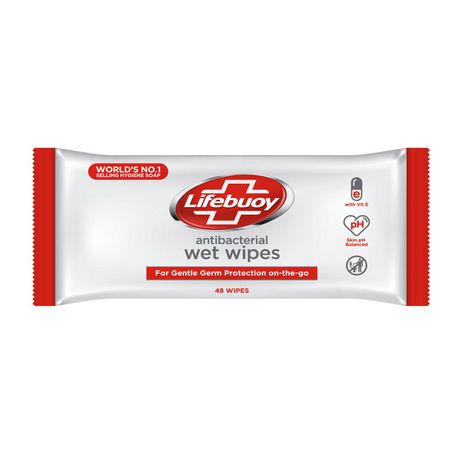 Lifebuoy Antibacterial Wet Wipes 48Pcs 48