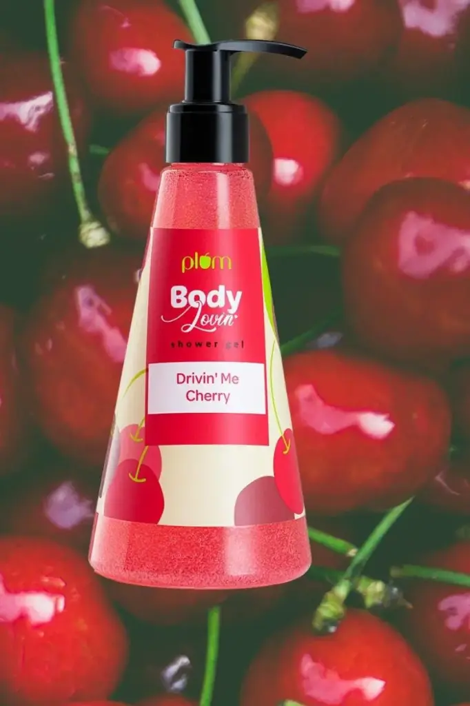  Plum BodyLovin' Drivin' Me Cherry Shower Gel SLSFree Body Wash For Women  Long Lasting Sweet Cherry Fragrance Aloe-Infused Nourishing Body Cleanser For Soft & Smooth Skin (240 ml)