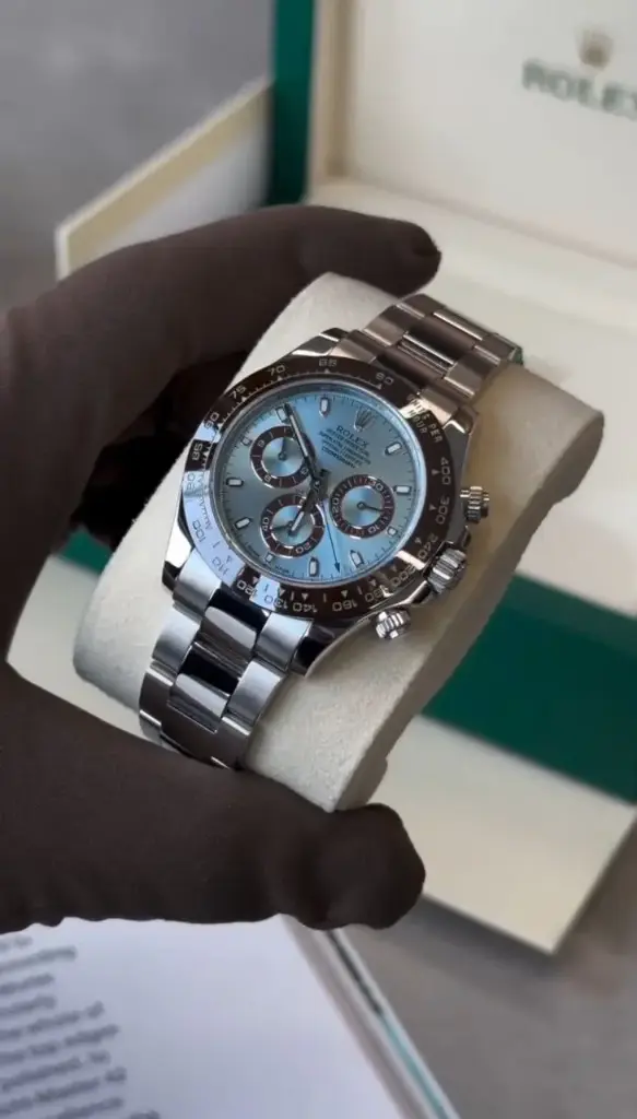 *Rolex Daytona Platinum Ice Blue watches for mens