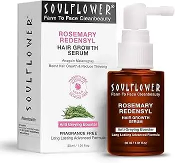 Soulflower Rosemary Redensyl Hair Growth Serum | 30 ml (Pack of 1)