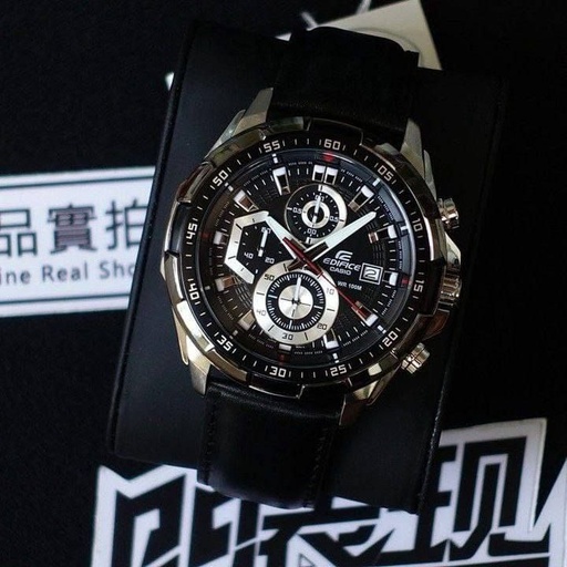 [1401] Casio Edifice EFR Chronograph Leather Strap Watch Is Now In Stock The Best Quality* 😍 Edifice Casio❤ EFR 539 For men 7A Original model Feature;