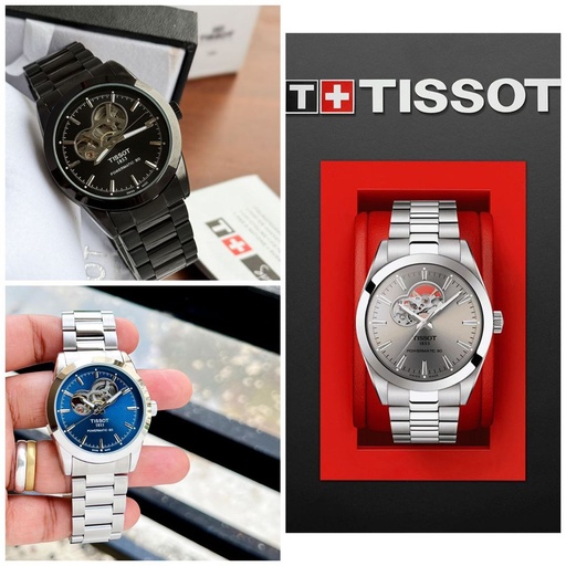 [599] Tissot For - Men's Quality - 7AA Premium Collection Model - Gentleman Powermatic 80 Model No. - T1274071104101 Weight - 126gms Case Size - 41mm 