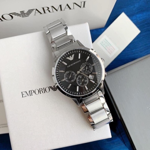 [1410] ARMANI RENATO ✅❤️❤️ Emporio Armani For Men 7AA Premium Collection Dial Size - 43mm Model-Armani Steel Classics Weight - 144 gms Feature as follows -