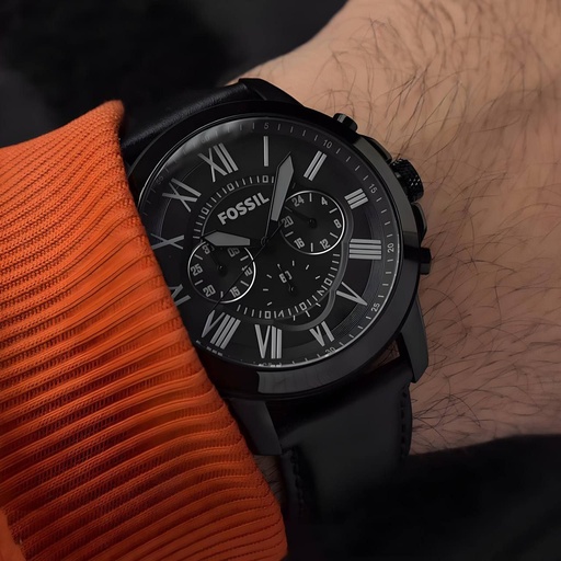 [1420] Fossil FS4812 Grant  Premium Leather Collection For Men🖤 Fossil Quality Product ❣️ Original Brand 