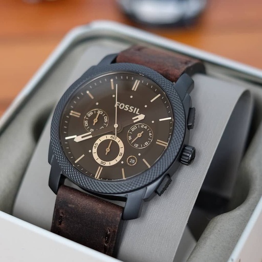 [1428] Brand Fossil For Men Quality 7A Premium Collection Model Machine Chronograph Model No. FS4656 Case Size 42mm