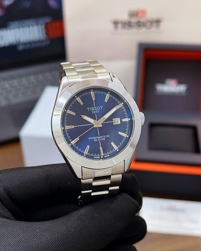 [1484] Tissot Gentleman Silicium Dial Size 40'mm Uniformly designed Luxury A BOLD STYLE IDEA BY TISSOT❣️