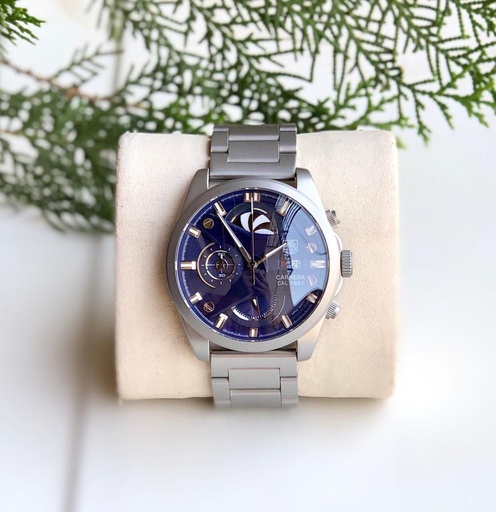 [1496] TagHeuer X Carrera Cr7 Silver with Blue Dial*😎 A perfect combination of tag Cr7 Silver Case With Blue Dial