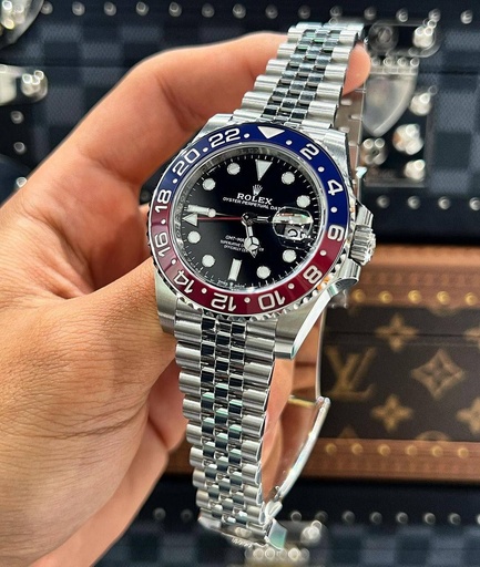 [1612] Rolex For Men 7AA Premium Collection Model Rolex GMT II Batman Edition Dial Size 43mm (Original Size)  OCCASION