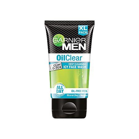 [245] GARNIER MEN OilClear CLAY D-TOX DEEP CLEANSING ICY FACE WASH 