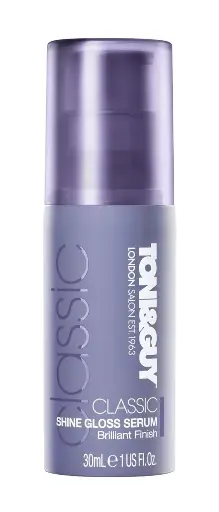 [582] TONI&GUY LONDON SALON EST. 1963 CLASSIC SHINE GLOSS SERUM Brilliant Finish 30mL e 1 US Fl. Oz.