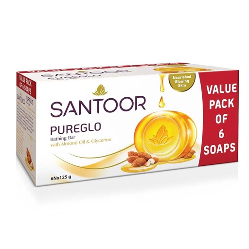 [534] SANTOOR PUREGLO Bathing Bar