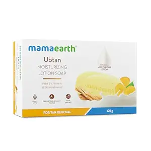 [353] Mamaearth Ubtan Moisturizing Lotion Soap with Turmeric & Sandalwood125g