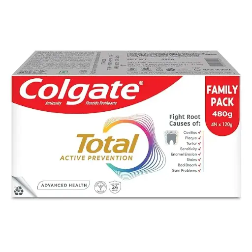 [132] Colgate Total Advanced Health Anti-germ Toothpaste, 480g, Tooth Paste with 12-Hour Anti-Germ Protection, Whole Mouth Health (Combo Pack Offer)