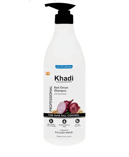 [289] Khadi Onion Ginger Shampoo with Red Onion Seed Oil, Pro-Vitamin B5