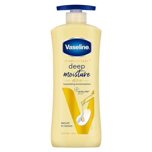 [646] Vaseline Deep Moisture Body Lotion |For Dry Skin|Cushion Soft Skin| With Ceramides Hyaluron Moisture Fillers 600ml