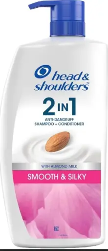 [681] head& shoulders 2 IN1 ANTI-DANDRUFF SHAMPOO + CONDITIONER WITH ALMOND MILK SMOOTH & SILKY