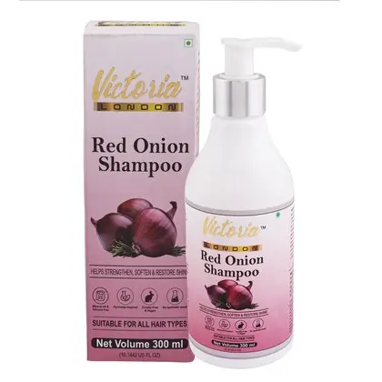 [648] Victoria London Red Onion Hair Shampoo, 300 ml