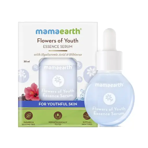 [346] Mamaearth Flowers of Youth Essence Face Serum, For Smooth Skin– 30 ml