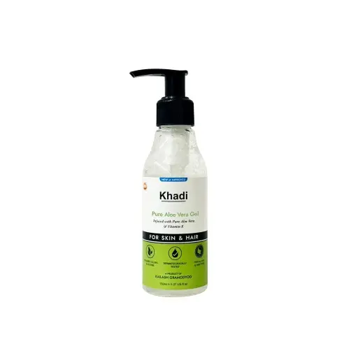 [290] Khadi Pure Aloe Vera Gel Infused with Pun Aloe Vera & Vitamis E FOR SKIN & HAIR