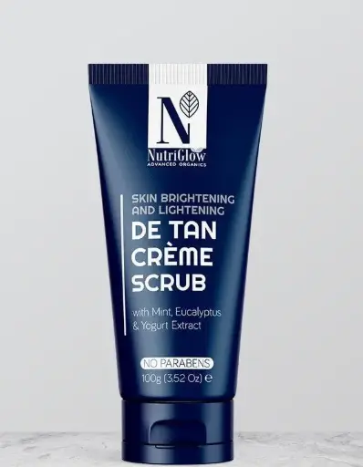 [410] NutriGlow ADVANCED ORGANICS SKIN BRIGHTENING AND LIGHTENING DE TAN CRÈME SCRUB